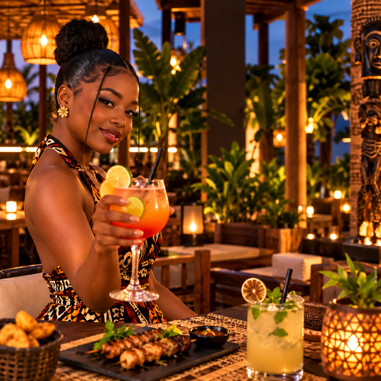 Cocktail au restaurant Le Basilic