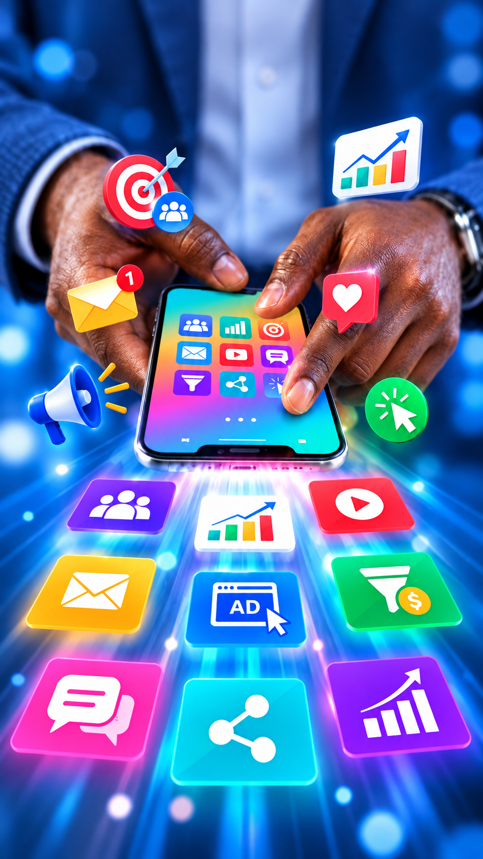 Création digitale sur smartphone